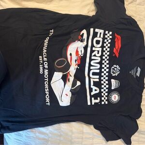 Hybrid Apparel Black Formula 1 Graphic Tee